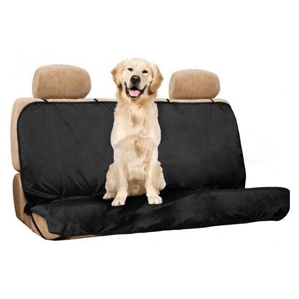 Dog car seat cover protecting vehicle interior