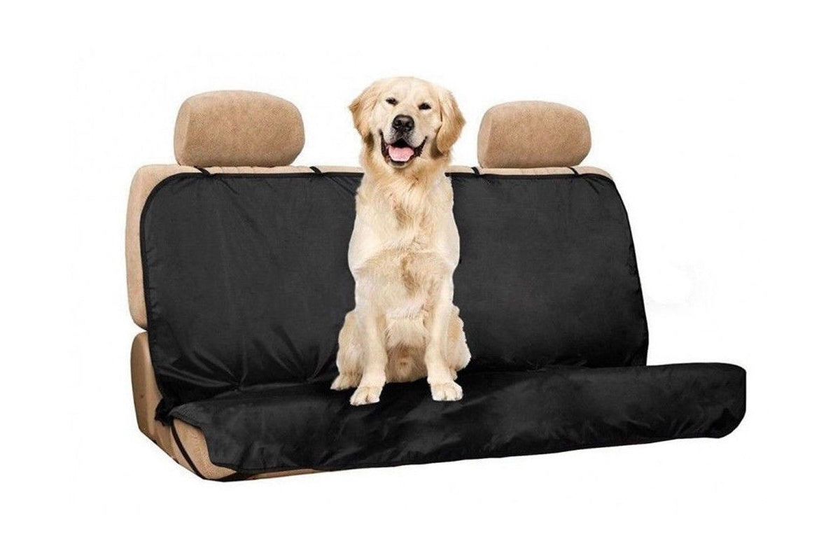 Dog car seat cover protecting vehicle interior
