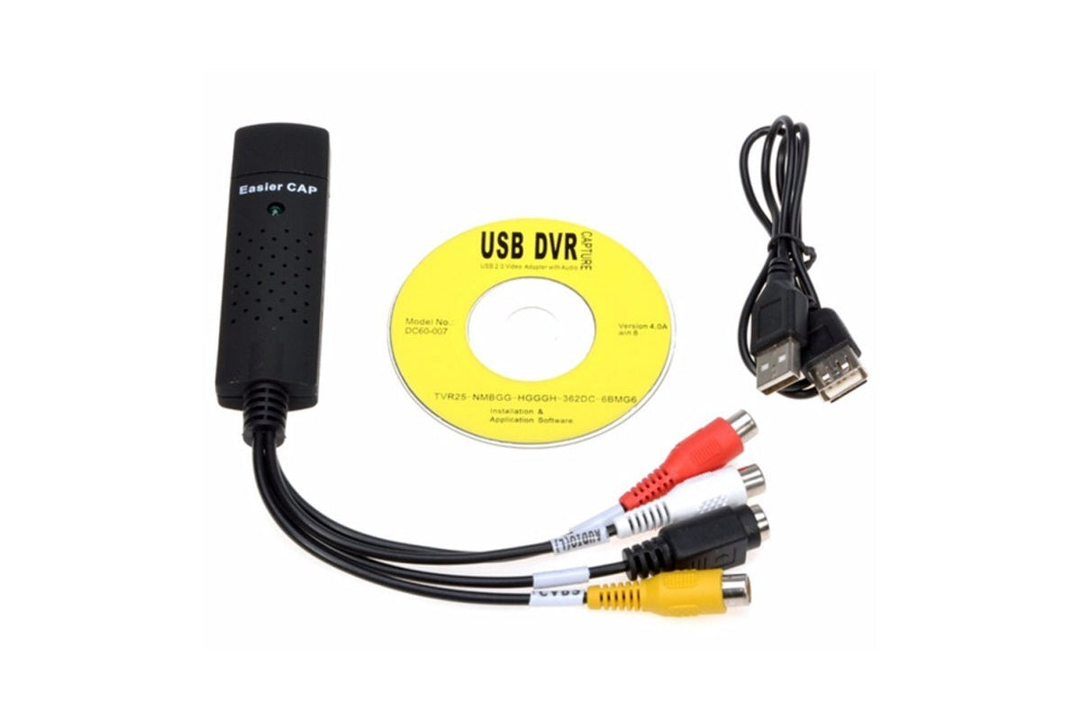 EasyCap adapter with composite video input ports