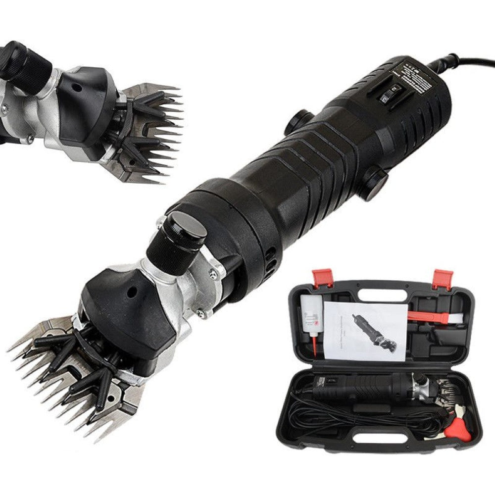 Electric sheep clippers front view with blade