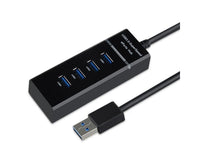 Thumbnail for Black USB hub showing compact size