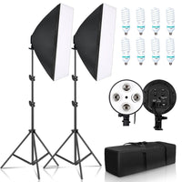 Thumbnail for Photography lighting kit with two softboxes