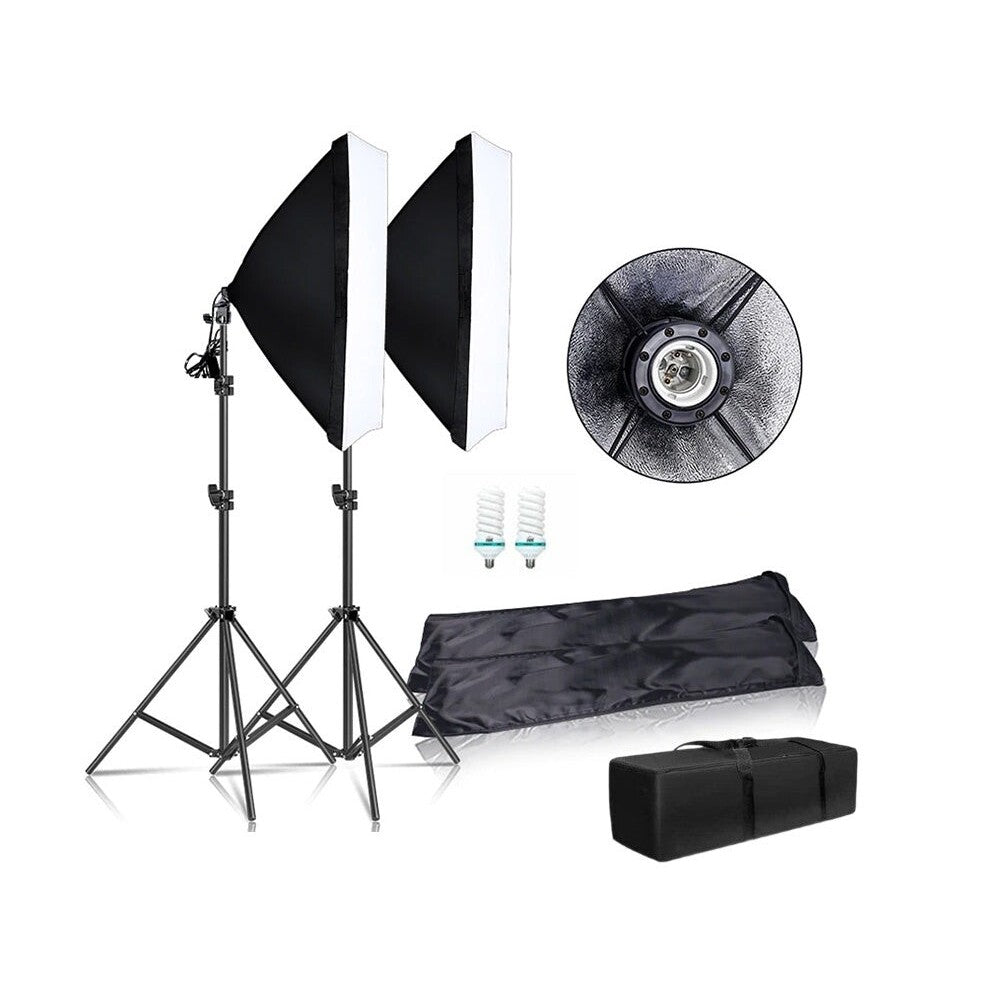 Softbox with silver internal face