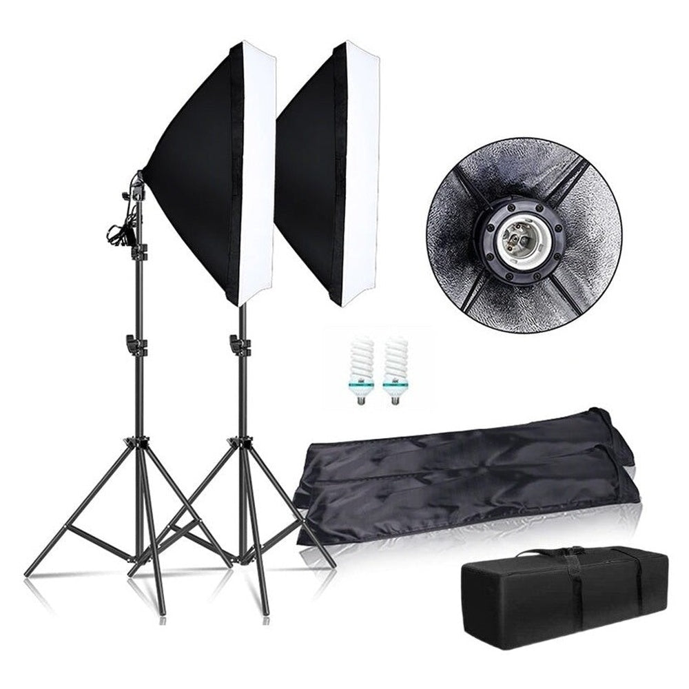 Softbox lighting kit for studio use