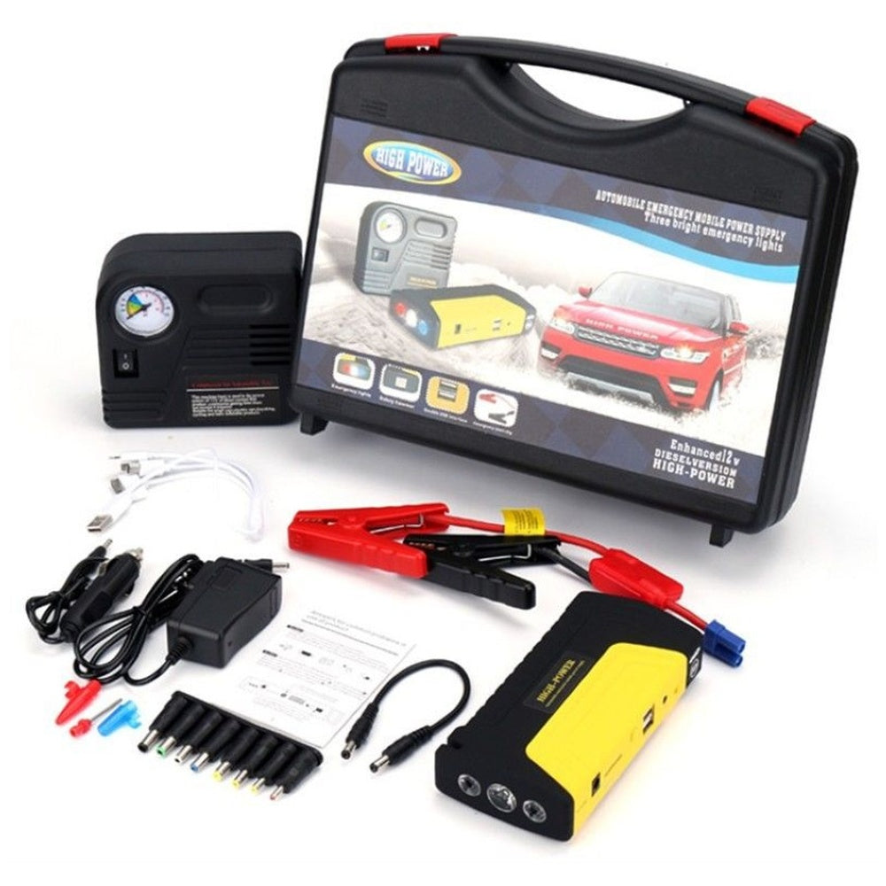 Jump starter charging with wall adapter