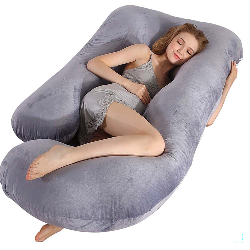Pregnancy pillow used for pain relief