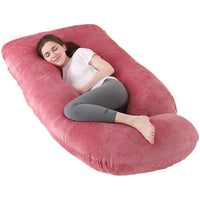 Thumbnail for Pregnancy pillow folded showing soft cotton filling