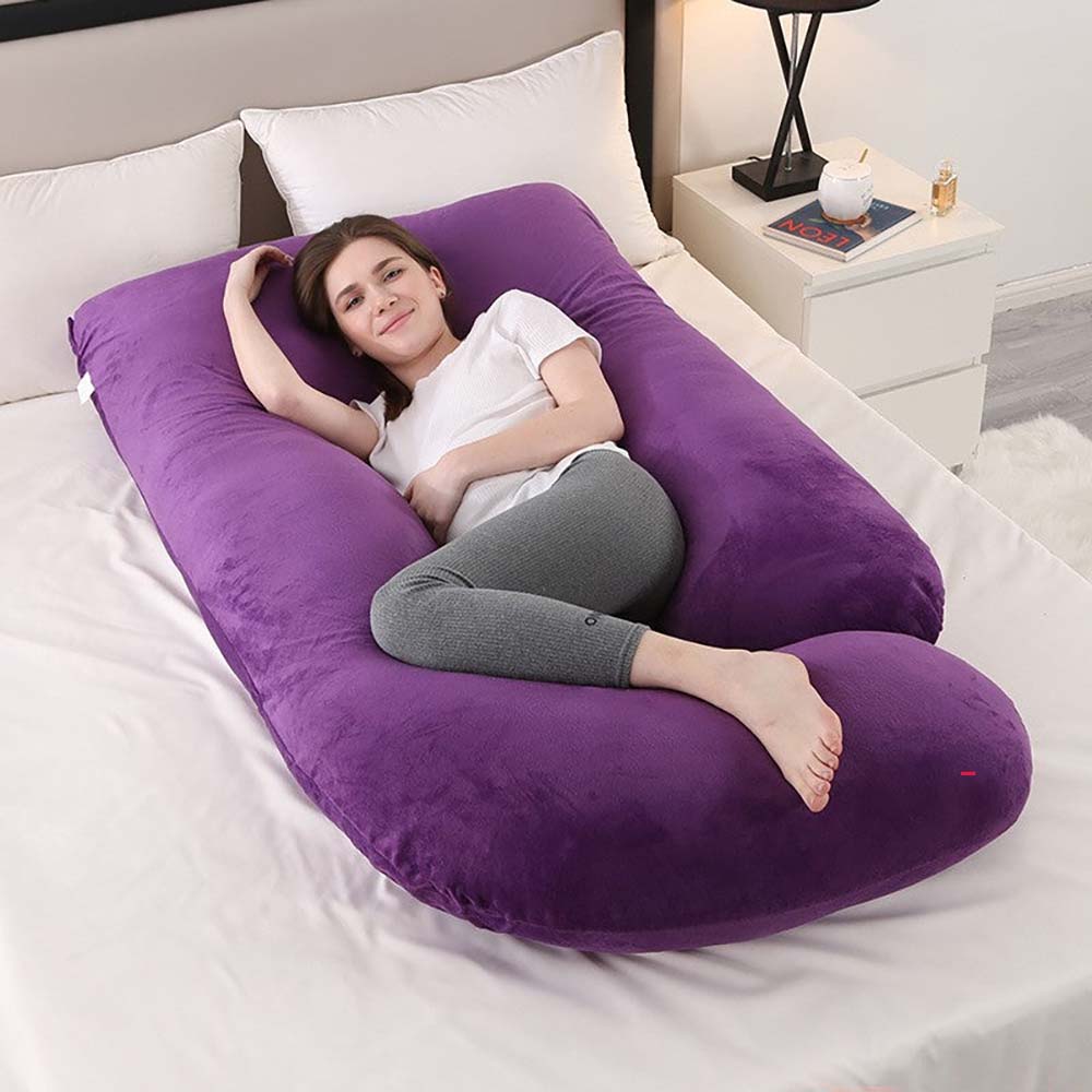 Pregnancy pillow used for pain relief