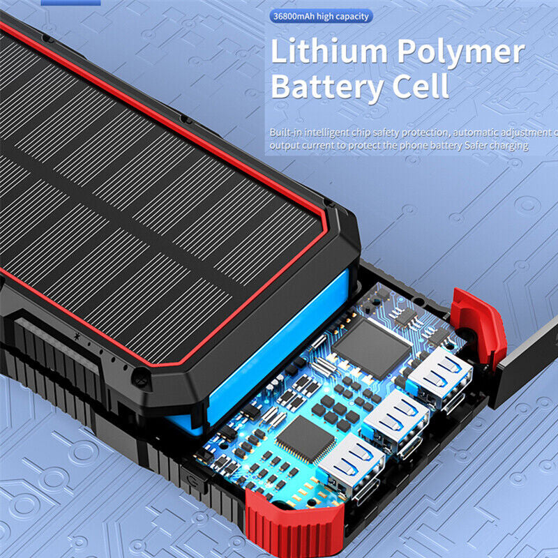 36800mAH Solar Power Bank