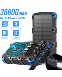 Thumbnail for Wireless Solar Power Bank 36800mAh