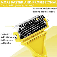Thumbnail for Dog Cat Pet De-Matting Comb