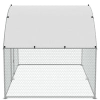 Thumbnail for Chicken coop roof and mesh junction