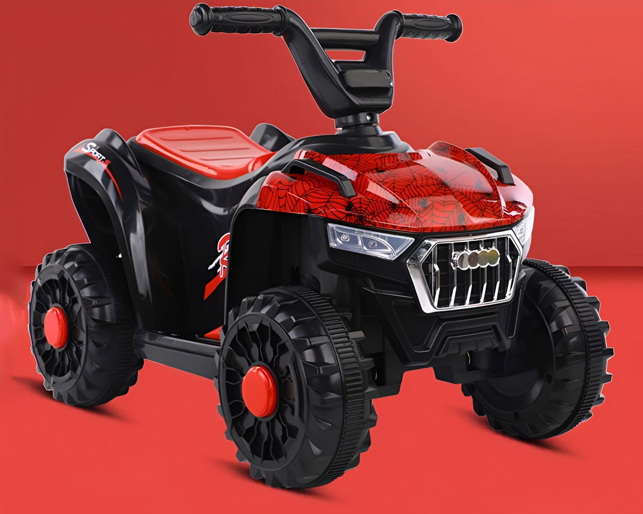 Rechargeable 6V battery installed in kids quad bike