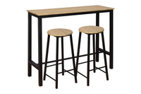 Thumbnail for Bar table leg design with floor protectors