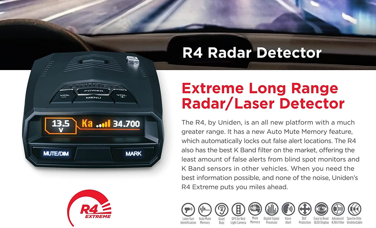 UNIDEN R4 Extreme Long-Range Laser/Radar - The Shopsite