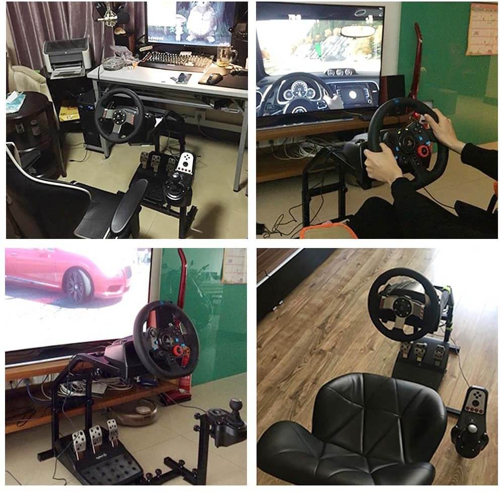 Adjustable stand for racing gear