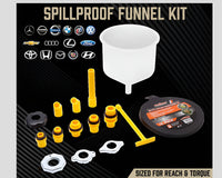 Thumbnail for Spill Proof Car Radiator Coolant Filling Funnel Kit Universal Adapter