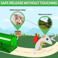 Thumbnail for Rat Traps Catch and Release Indoor / Outdoor Mouse Traps Pack of 2