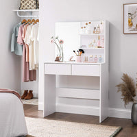 Thumbnail for VASAGLE Dressing Table With Mirror