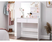 Thumbnail for VASAGLE Dressing Table With Mirror
