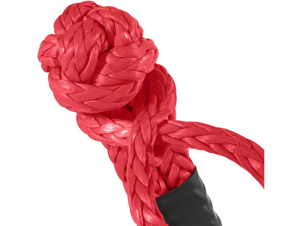 Lightweight soft shackle compared to metal shackle