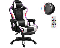 Thumbnail for Gaming Chair with Footrest – RGB Gaming Chair with Speakers & Lights