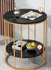 Thumbnail for Coffee table with rounded edges and thick plate