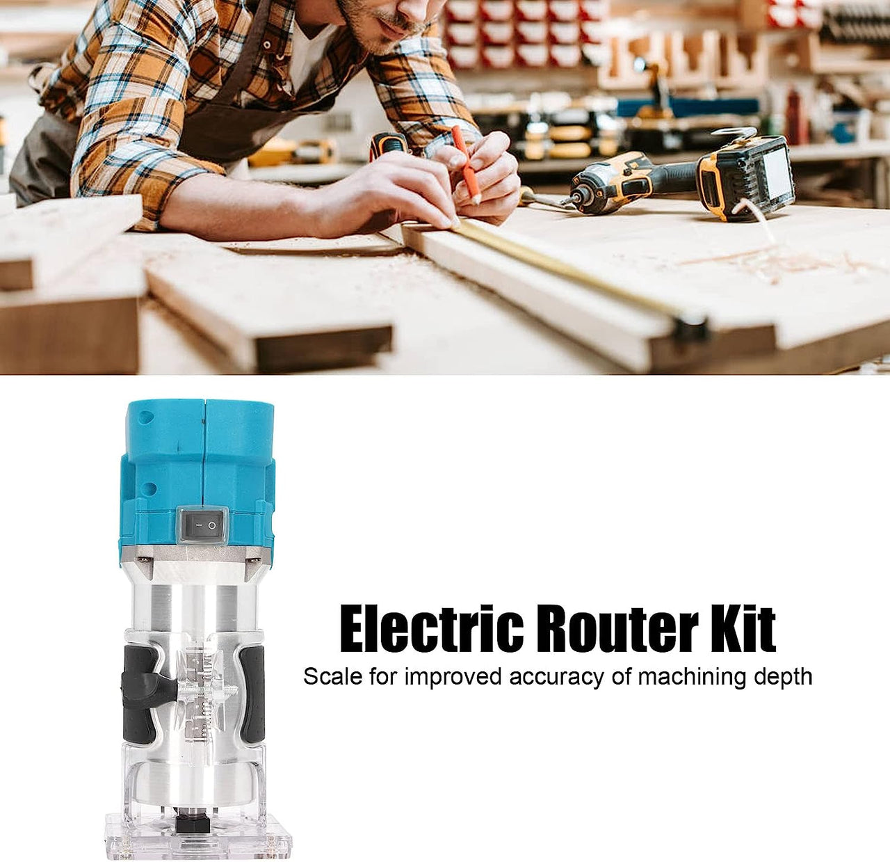 Electric Wood Router Tool 880W with 13000 RPM – Homyspire