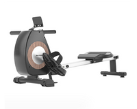 Thumbnail for Rowing machine folded for compact storage