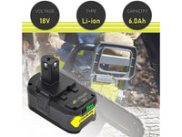Thumbnail for Ryobi Replacement Battery for Ryobi  P104 P105 P107 P108