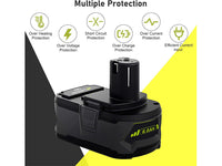 Thumbnail for Ryobi Replacement Battery for Ryobi  P104 P105 P107 P108