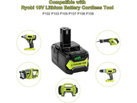 Thumbnail for Ryobi Replacement Battery for Ryobi  P104 P105 P107 P108