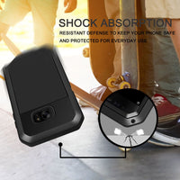 Thumbnail for Samsung S6 Case, Metallic Black Shockproof Slim Metal Armor Case