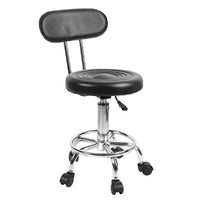 Thumbnail for Adjustable salon hairdressing chair black PU leather