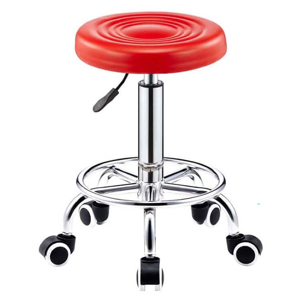 Salon stool with non-slip rubber feet
