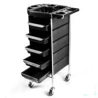 Thumbnail for Salon trolley beauty cart black colour full view