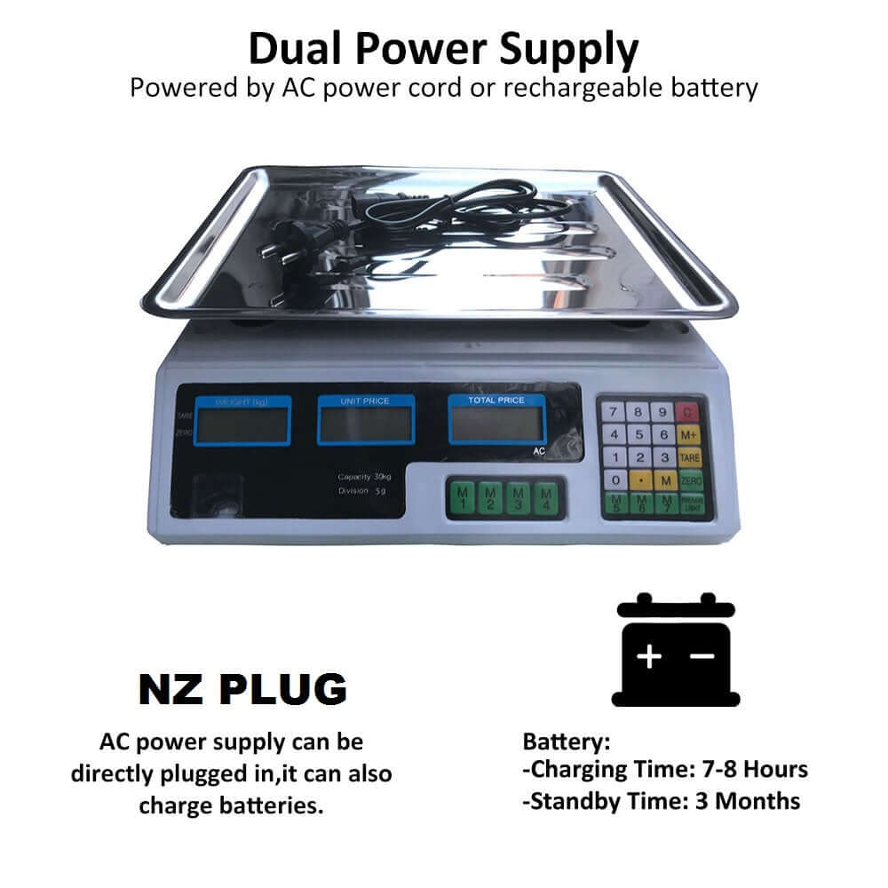 Commercial Kitchen Scales Digital 30KG