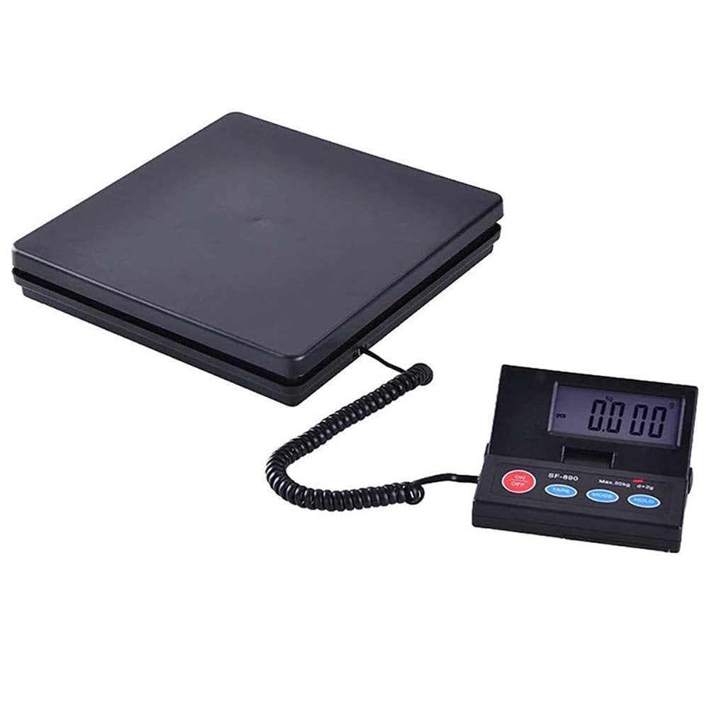 Digital platform scale 50kg weighing plate top view