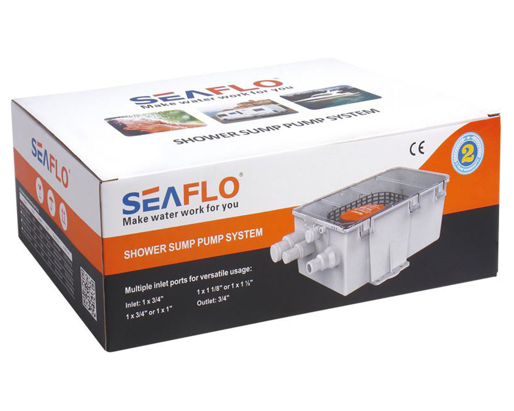 Seaflo Automatic Pump Shower Drain Kit 750Gph