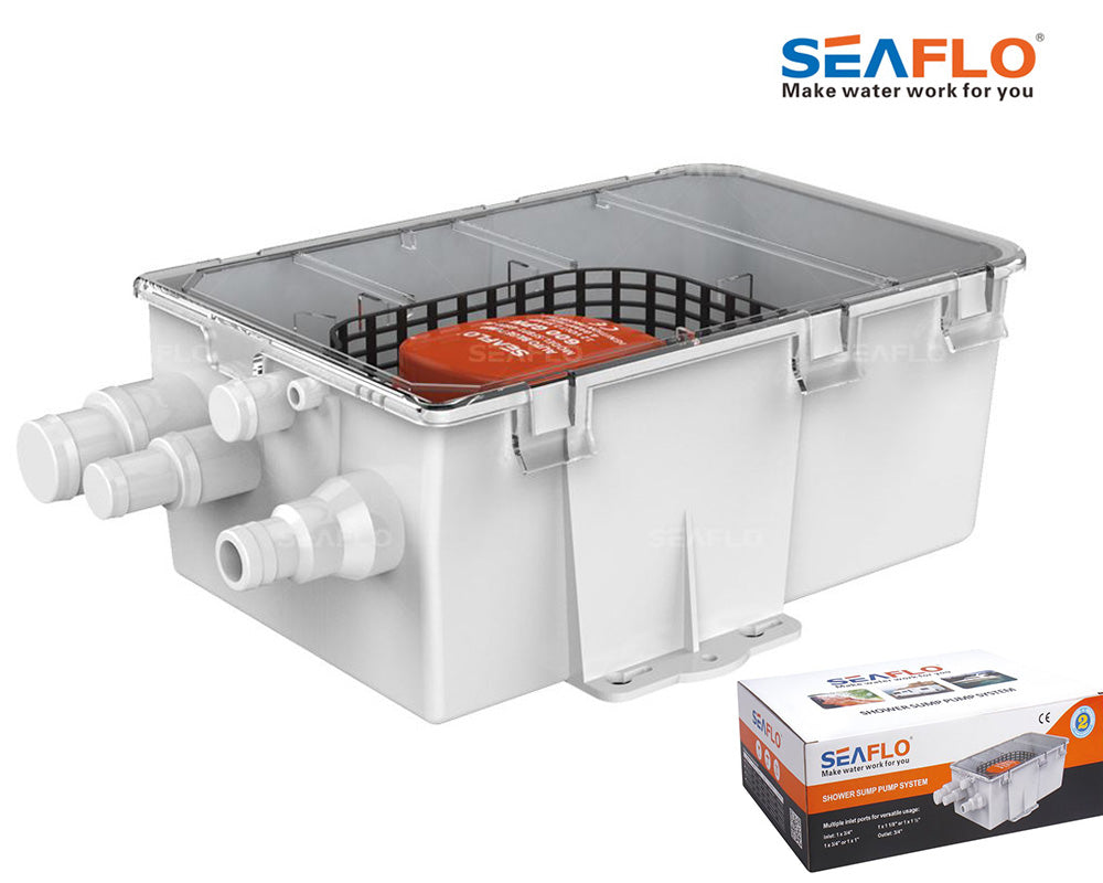 Seaflo Automatic Pump Shower Drain Kit 750Gph