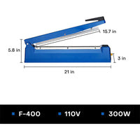 Thumbnail for 400mm 16 Inch Impulse Heat Sealer - The Shopsite