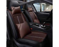 Thumbnail for Close-up of PU leather material on car seat cover
