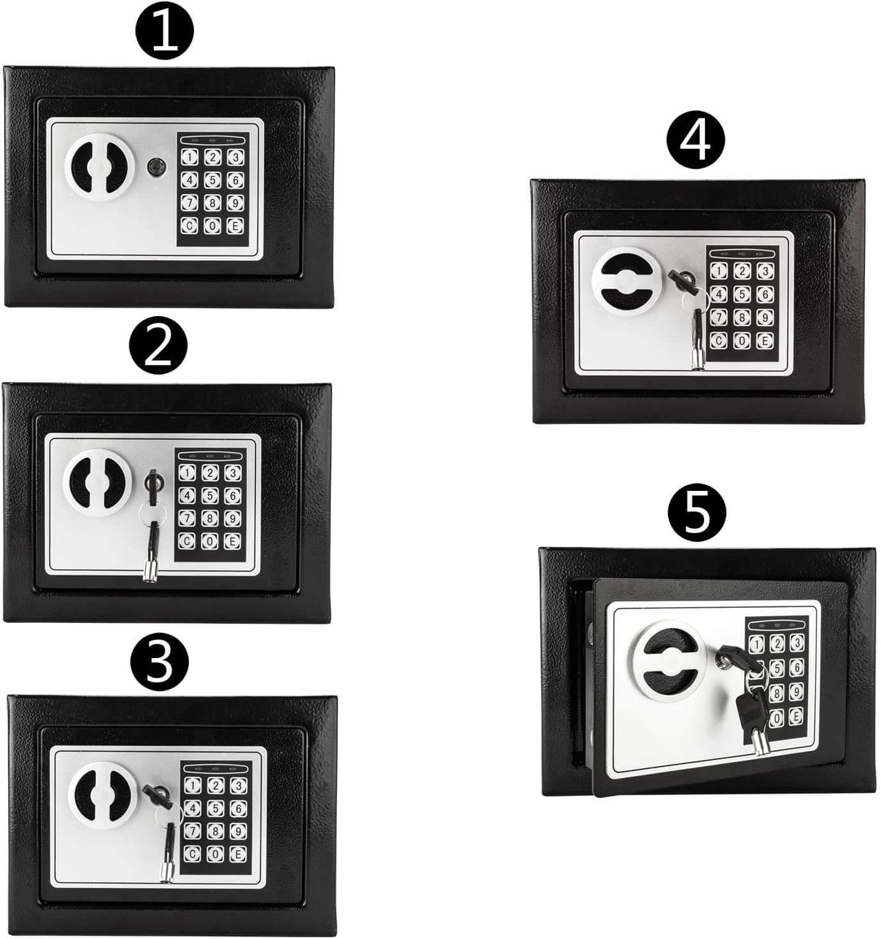 Digital safe box user manual and accessories