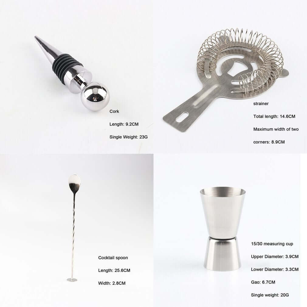 Cocktail Shaker Set 23Pcs 550Ml - The Shopsite