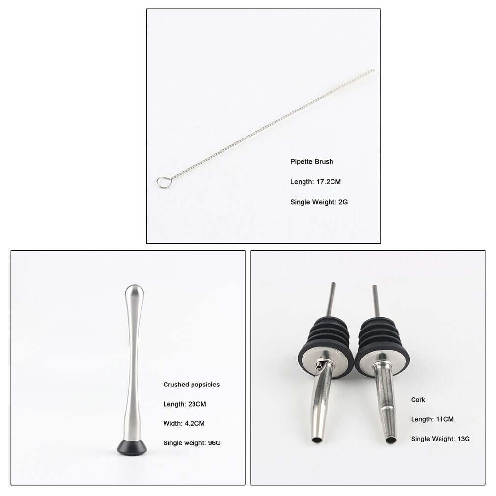 Cocktail Shaker Set 23Pcs 550Ml - The Shopsite