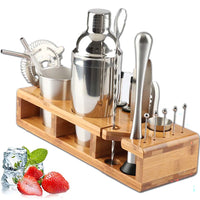 Thumbnail for Cocktail shaker set with strainer and pourer spouts