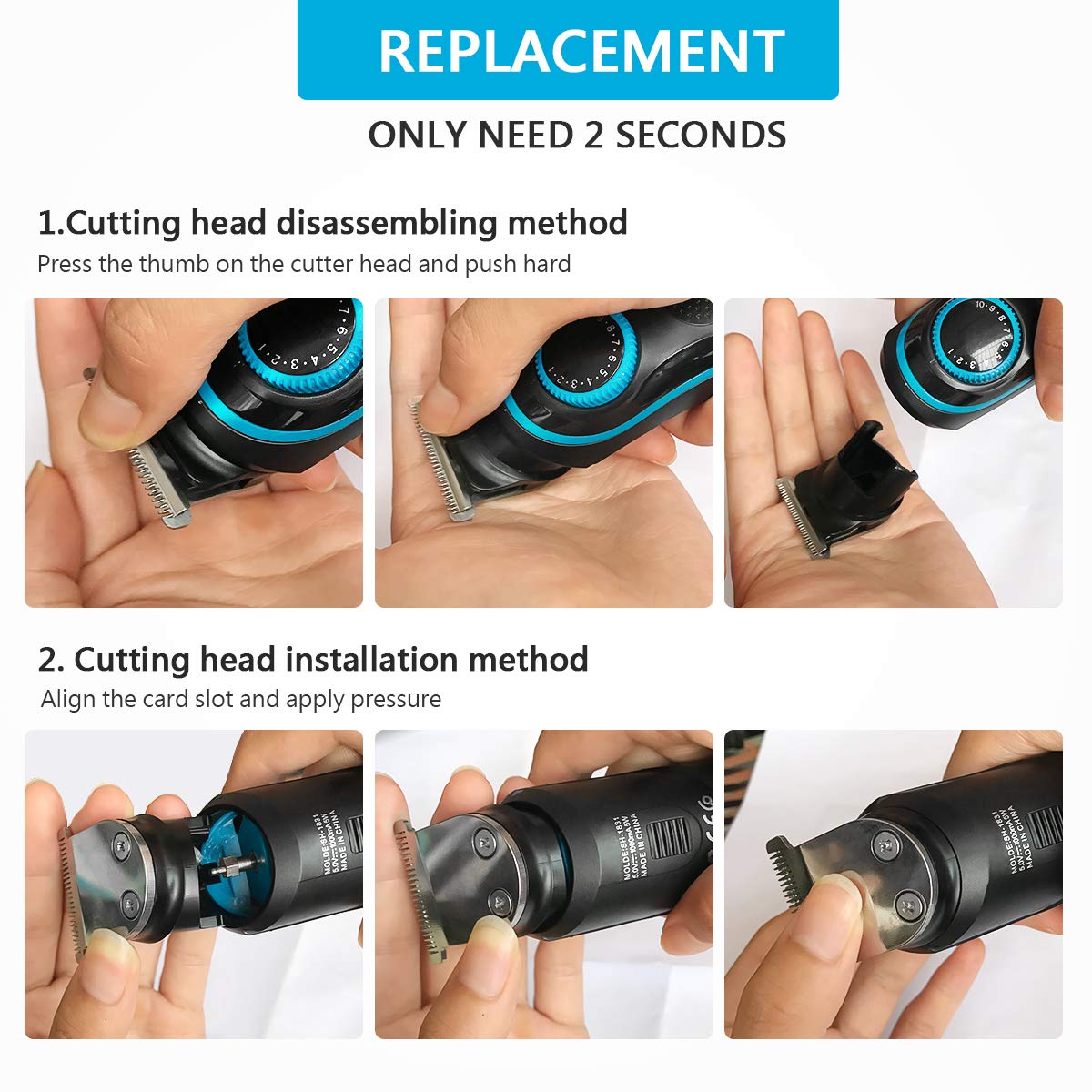 Hair Trimmer Shaver Clippers Cordless - The Shopsite