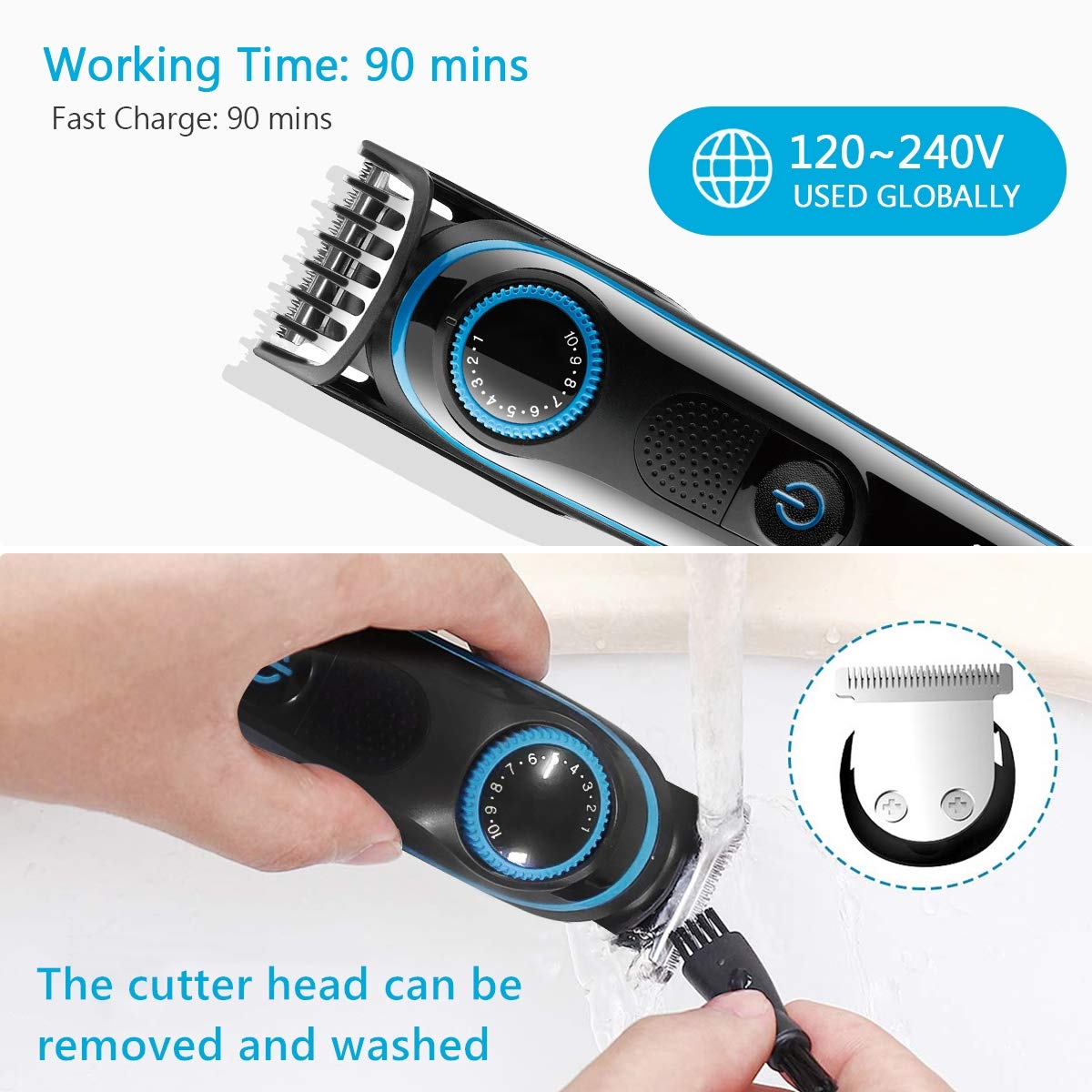 Hair Trimmer Shaver Clippers Cordless - The Shopsite