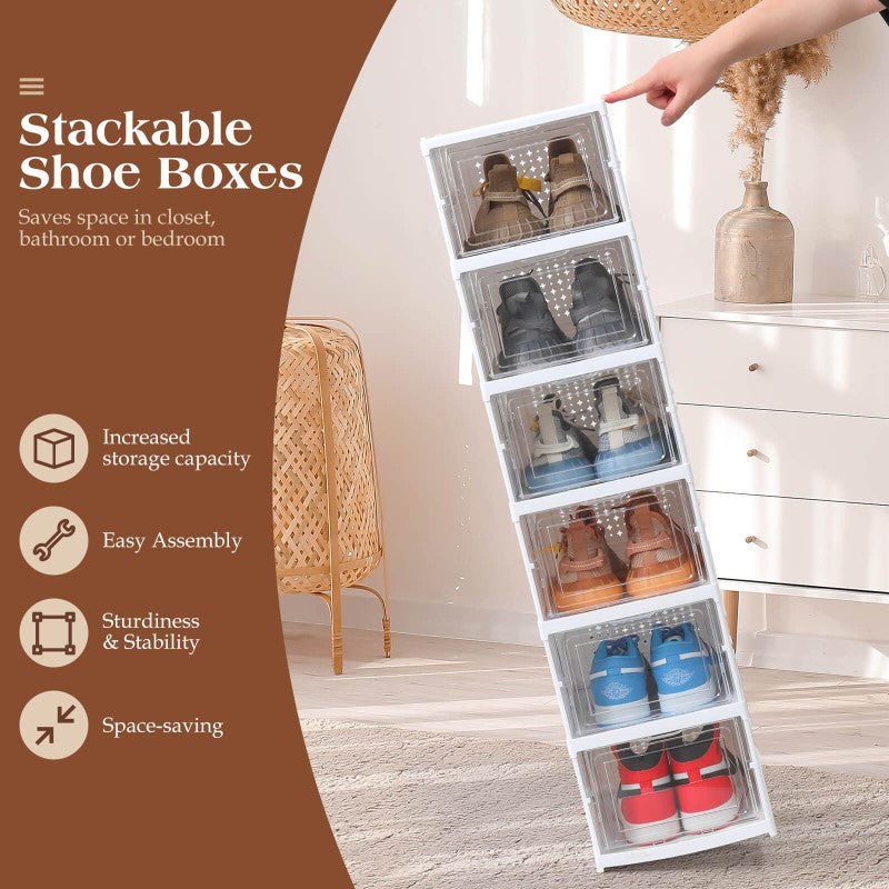 Shoes Box Rack Shoe Organizer Stackable Storage Drawer
