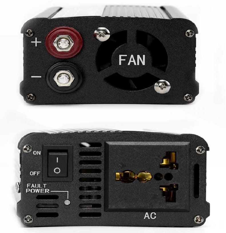 Inverter placed on flat surface for use